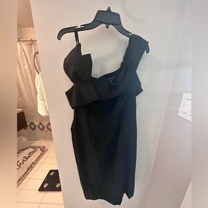 Black Marina bow dress. Size 18.